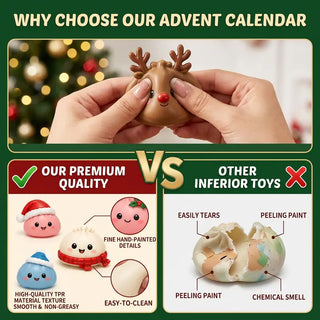 Christmas Dumpling Squishy Advent Calendar – 24 Mini Fidget Toys