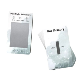 High Quality English Date Night Adventure Card Game 40 Scratch Off Days Game Card Couple Q&A Game Family Gathering Game Card