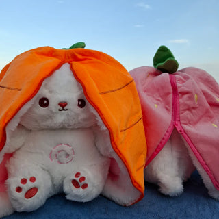 Breathing Bunny Plush - Strawberry & Carrot