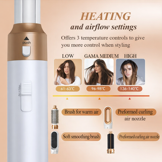 5-in-1 Hot Air Styling Brush – Salon Hair
