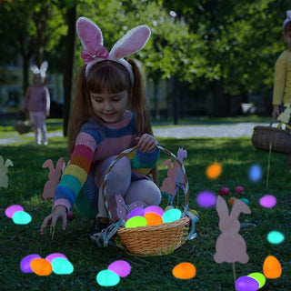 Blinking LED Glow Easter Eggs – Fillable with Treats! – 50 to 300 PCS