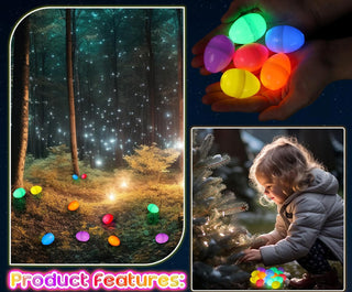 Blinking LED Glow Easter Eggs – Fillable with Treats! – 50 to 300 PCS