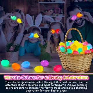Blinking LED Glow Easter Eggs – Fillable with Treats! – 50 to 300 PCS