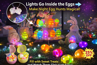 Blinking LED Glow Easter Eggs – Fillable with Treats! – 50 to 300 PCS