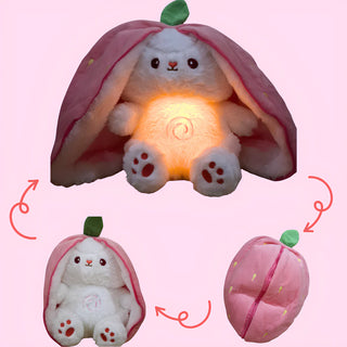 Breathing Bunny Plush - Strawberry & Carrot
