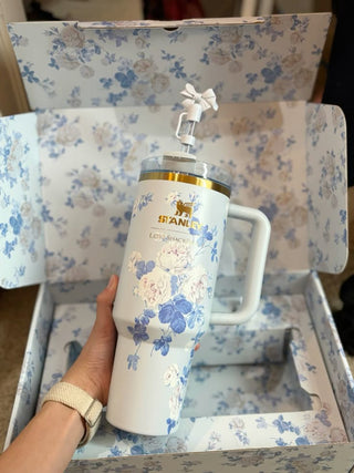 Stanley x LoveShackFancy Limited Edition Floral Quencher – 40 oz Insulated Tumbler