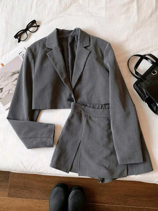 Spring & Summer Casual Short Blazer Set