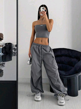 Sport Top & Cargo Pants Set