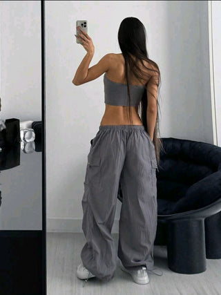 Sport Top & Cargo Pants Set