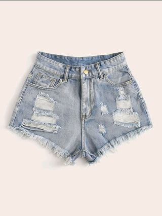 Women's Wash Frayed Shorts