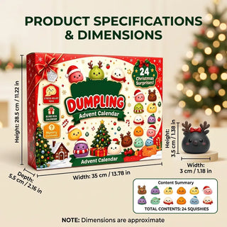 Christmas Dumpling Squishy Advent Calendar – 24 Mini Fidget Toys