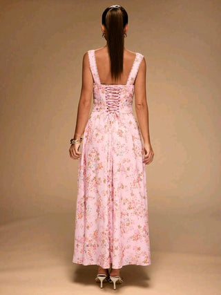 Summer Vacation, Small Floral Dress, Picnic Dress, Elegant Dress