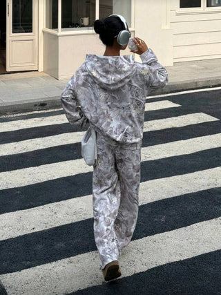 Casual Loose Branch Print - Set