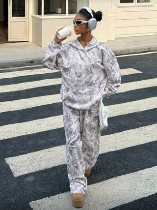 Casual Loose Branch Print - Set