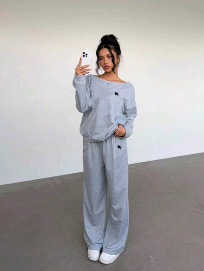 Women Casual, Sports, College Style Sweatshirt Set Autumn/Winter