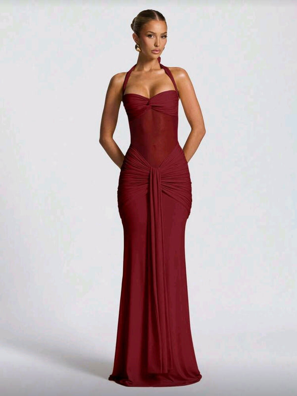 Red Backless Sexy Dress