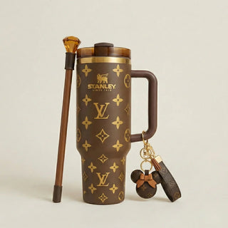 40oz Luxury Quencher Tumbler | FREE Luxury Keychain + Gem Straw Topper